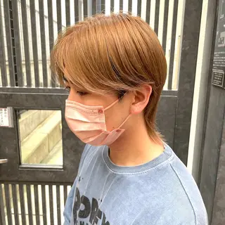 ショート カラー メンズ L’Aube ami所属・佐野 拓海のヘアスタイル