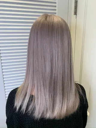 セミロング 渋谷ハイトーン/ デザインカラー阿部のヘアスタイル