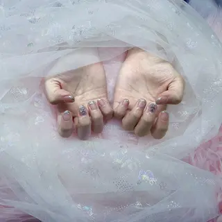 ネイル パーツ全部¥110 サロンミミのネイルデザイン