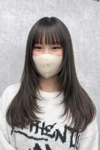 ロング ハイトーン×艶カラー 🤍MIZUKIのヘアスタイル