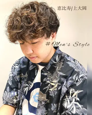 ミディアム パーマ メンズ Dxxxx III所属・女性目線の大人 メンズ*Ayakaのヘアスタイル