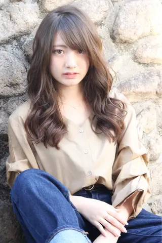 セミロング カラー 髪質改善/縮毛矯正 /青山　早希🐾のヘアスタイル