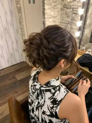 ロング ヘアアレンジ hair make  Lucciのヘアスタイル