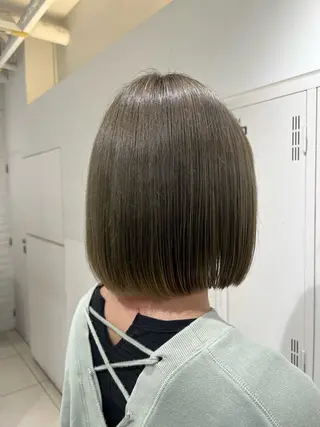 ミディアム カラー 【センターパート/ マッシュ】ryokaのヘアスタイル