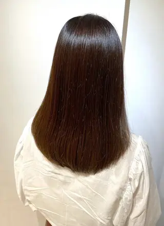 セミロング カラー 長濱 奏のヘアスタイル