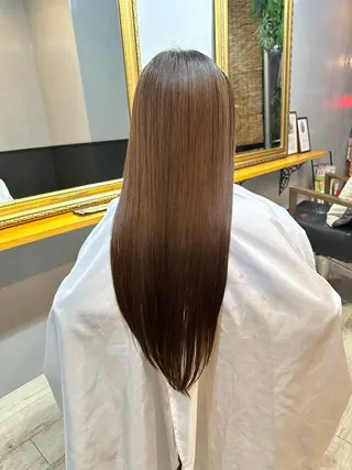 ロング カラー 渡辺俊介 暗髪カラー /美髪矯正/髪質改善のヘアスタイル