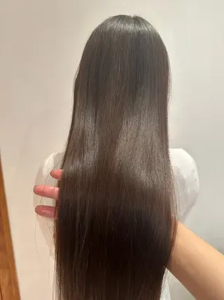 ロング カラー パーマ ヘアアレンジ VIVIE【ヴィヴィ】所属・髪質改善/韓国風 レイヤー/田村祐樹のヘアスタイル