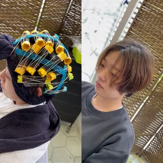 ショート パーマ share salon　SCENA所属・堤太志 メンズパーマ特化のヘアスタイル