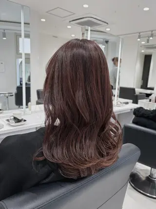 セミロング カラー グレージュ/ベージュ /経堂/sana🌱のヘアスタイル