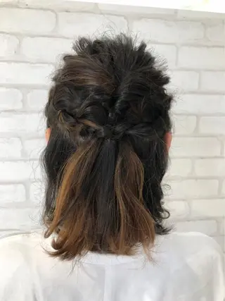 ミディアム 金沢 広美のヘアスタイル