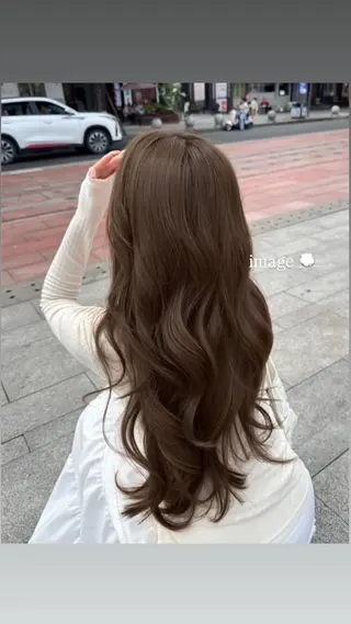 ロング カラー Glimpseあやね 🎀大濠のヘアスタイル