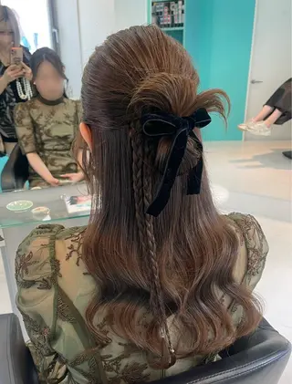 ロング ヘアアレンジ mana/メンズ/ ヘアセット/ブリーチのヘアスタイル