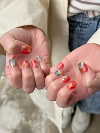 ネイル シモダ カスミ 🦀 @ksm_smdのネイルデザイン