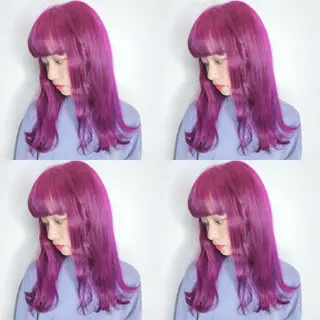 ミディアム カラー 似合わせ/ブリーチ カラー.岡田友仁のヘアスタイル