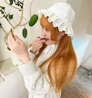 ロング カラー 顔周りカット/透明感 カラー✂️MEIのヘアスタイル