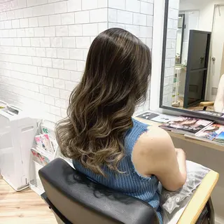 セミロング カラー 原山 直人のヘアスタイル