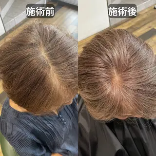 ショート 白髪ぼかし ハイライト専門/大嶋のヘアスタイル