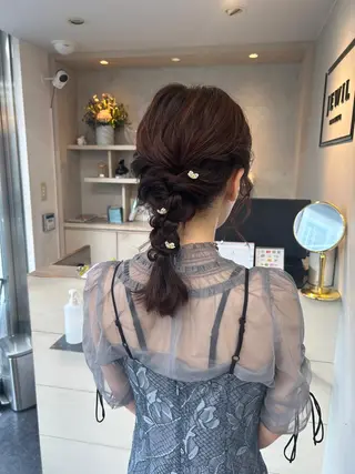 セミロング ヘアアレンジ メンズ特化/パーマ 縮毛矯正/AYAのヘアスタイル