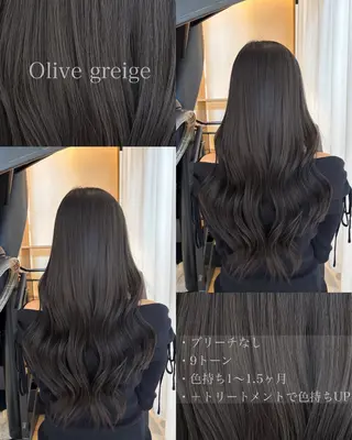 ロング カラー パーマ ヘアアレンジ GO TODAY SHAiRE SALON所属・韓国レイヤー🐈⬛ 透明感🫧/コウヘイのヘアスタイル