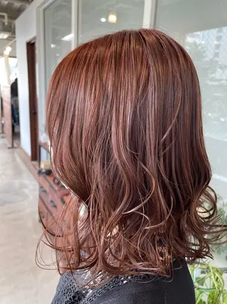 ミディアム カラー パーマ ecubo by  lico所属・✨菅近 湧太✨のヘアスタイル