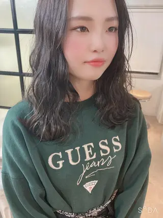 セミロング カラー ヘアアレンジ stylist/蛯谷 珠里のヘアスタイル