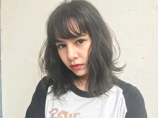 ミディアム カラー オリーブ透明感カラー 表参道/MIKUのヘアスタイル