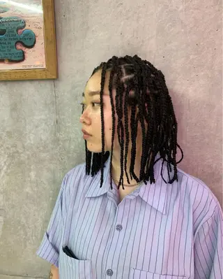 ヘアアレンジ HONEY TRAP!所属・HARURU🪮✨ ブレイズ海外ヘアのヘアスタイル