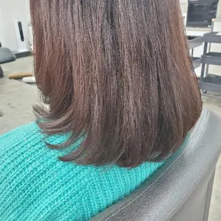 ミディアム カラー 顔まわりデザイン🌿 ふじこのヘアスタイル