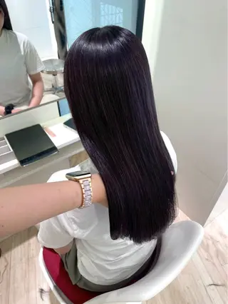 ロング カラー Parve Mix 森 美遥🇰🇷🩶のヘアスタイル