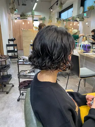 ミディアム 🌀ボブ／ミディアム パーマ🌀ayaのヘアスタイル