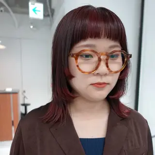 ミディアム カラー ヘアアレンジ 🌐サトウ リョウ🌐のヘアスタイル