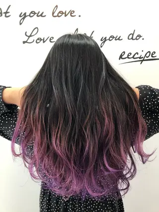 ロング カラー 河内 元伸のヘアスタイル