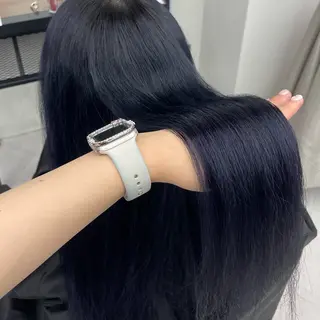 ロング カラー ななみ.⋆𝜗𝜚 艶カラー/まつパのヘアスタイル