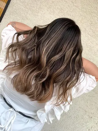 ロング カラー パーマ ヘアアレンジ メンズ キッズ ネイル マツエク・マツパ 架空〜KAQU〜所属・【clan】 NOGAMIのヘアスタイル