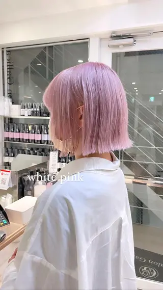 ミディアム カラー ツヤ髪/韓国ヘア 💎Nokaのヘアスタイル