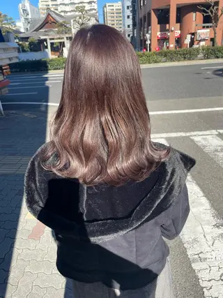 セミロング カラー 高橋 みく/ minim 暖色のヘアスタイル