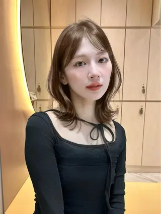 ミディアム カラー GLROW haruhiのヘアスタイル