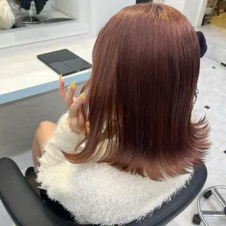 ミディアム カラー ヘアアレンジ 愛されカラー🩷 はるなのヘアスタイル