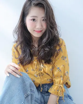 セミロング 指名支持率NO.1 スタイリストのヘアスタイル