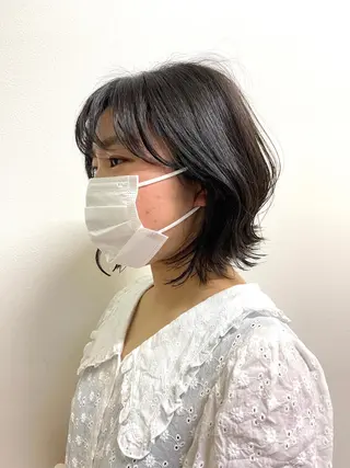 ミディアム カラー 【AMANEQ】 yuka🦋のヘアスタイル