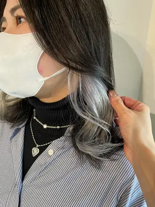 セミロング カラー ヘアアレンジ キッズ ネイル マツエク・マツパ アイブロウ 透明感カラー/推しカ ラー☁️JURAのヘアスタイル