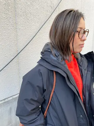 ミディアム さの あやねのヘアスタイル