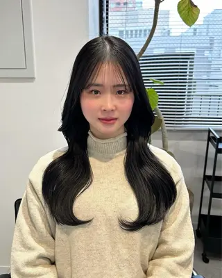 セミロング カラー ❤️ショートカット ・顔周りカット❤️のヘアスタイル