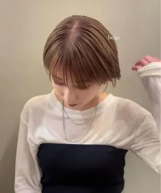 ショート tete nico所属・似合わせ/ヘアカラー nanami🌸のヘアスタイル