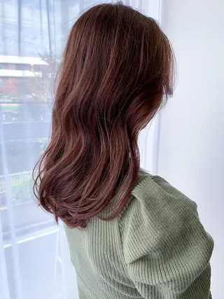 セミロング カラー モリシュンスケ /レイヤー/髪質改善のヘアスタイル