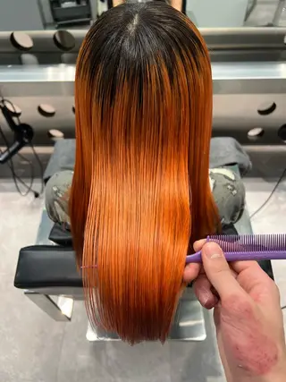 セミロング 堀江 /木下椋麻のヘアスタイル