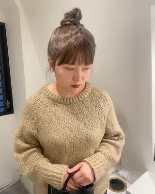 ミディアム 渋谷 留菜のヘアスタイル