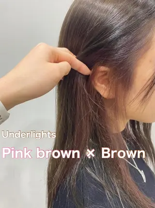 ミディアム カラー 髙木美緒🌿 レイヤー/アレンジのヘアスタイル