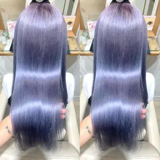 ロング カラー ブリーチデザインカラ ー/メンズ◎mariのヘアスタイル