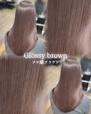 ロング カラー honoka/レイヤ ー/艶感カラー/韓国のヘアスタイル